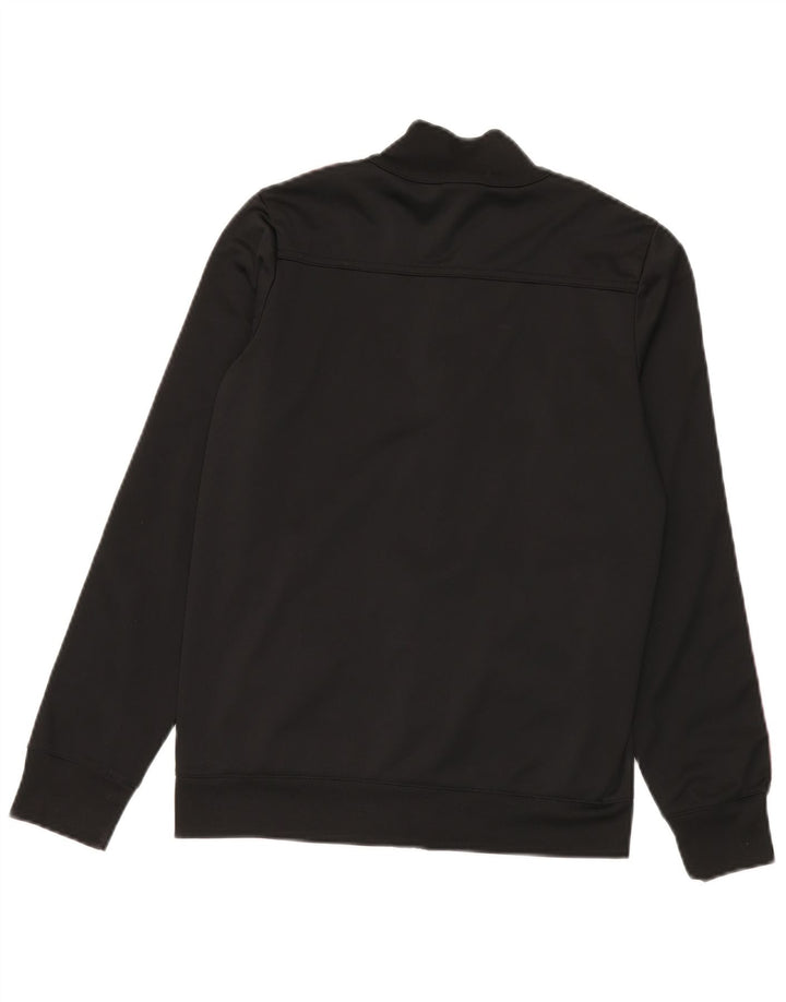 Champion Womens Graphic Tracksuit Top Jacket UK 10 Small Black Polyester