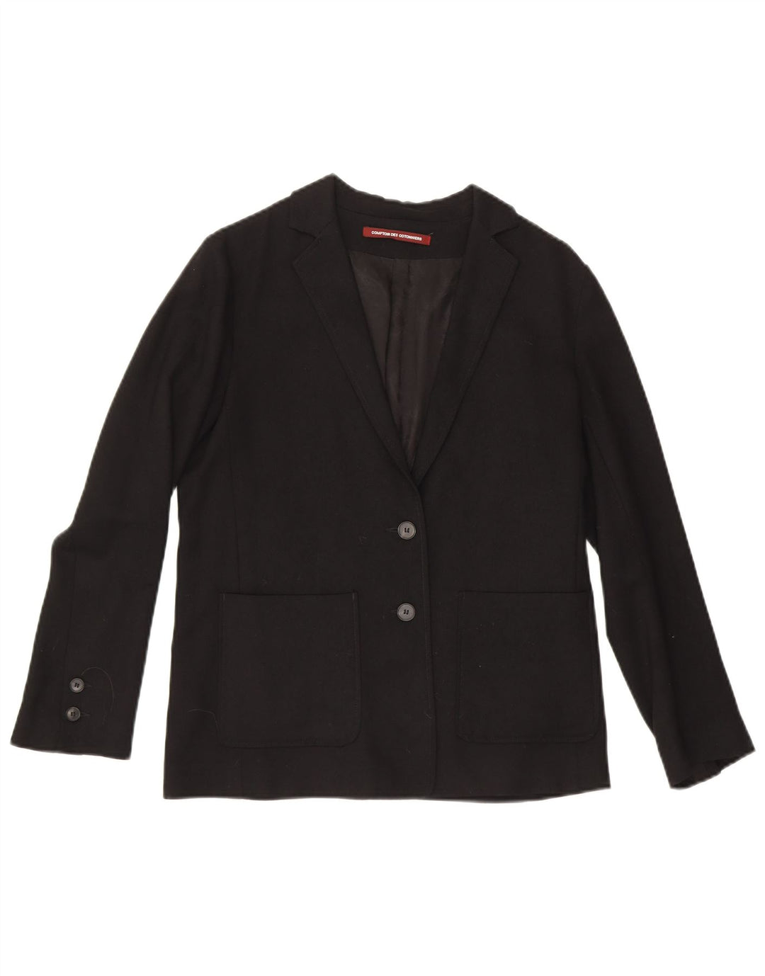 COMPTOIR DES COTONNIERS Womens 2 Button Blazer Jacket UK 6 XS Black