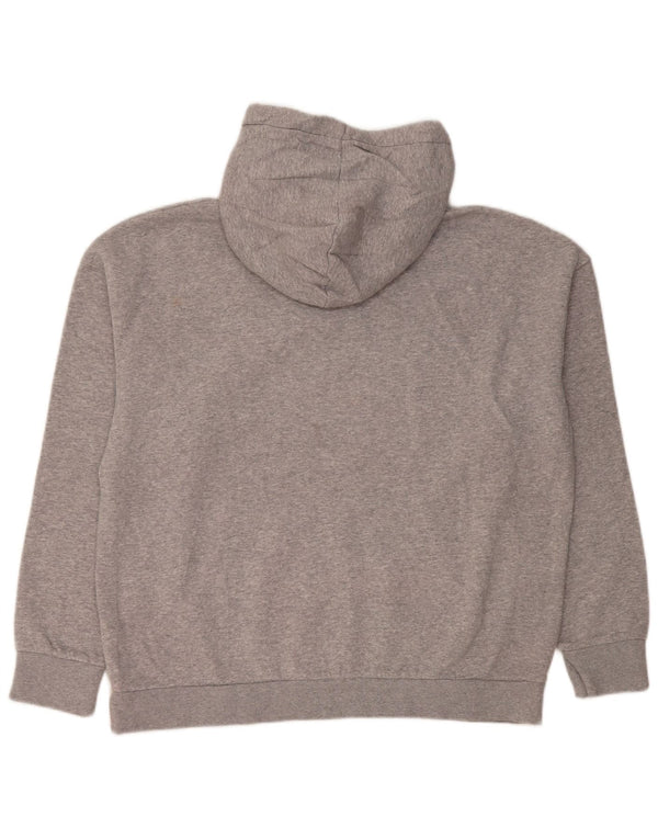 Under Armour Womens Oversized Hoodie Jumper UK 16 Large Grey Cotton