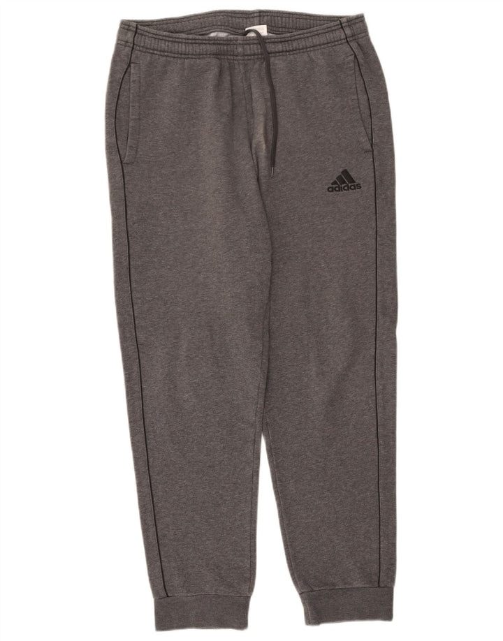 ADIDAS Mens Tracksuit Trousers Joggers Medium  Grey Cotton