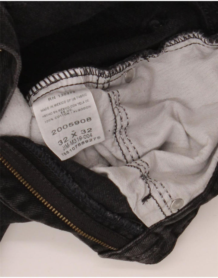 Lee Herre Regular Fit Straight Jeans W32 L30 Sort Bomuld