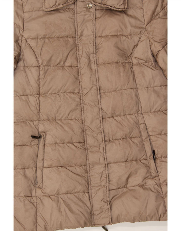 CHAMPION Womens Padded Jacket IT 40 Small Beige Polyamide Vintage Champion and Second-Hand Champion from Messina Hembry 