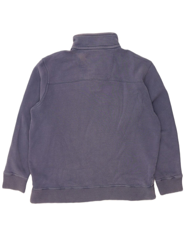 Crew Clothing Mens Zip Neck Sweatshirt Jumper XL Navy Blue Cotton