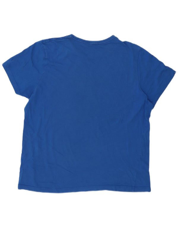 Camiseta masculina gráfica Puma Top 2XL algodão azul