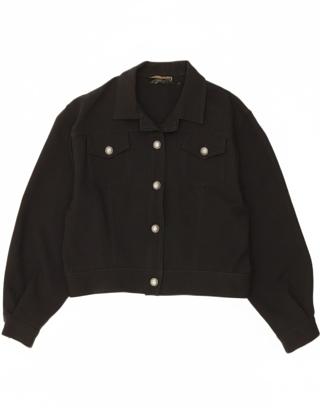 COLLECTION Womens Bomber Jacket IT 46 Large Black Polyester Vintage Collection and Second-Hand Collection from Messina Hembry 