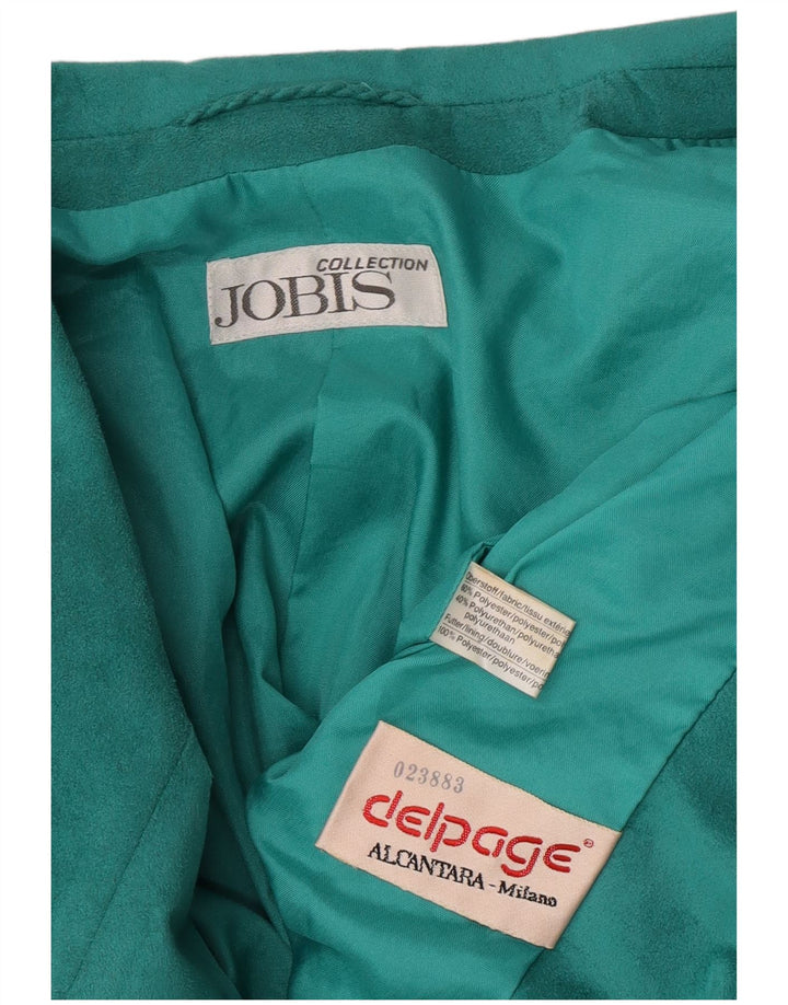 Jobis Womens 2 Button Blazer Jacket UK 10 Small Green Polyester