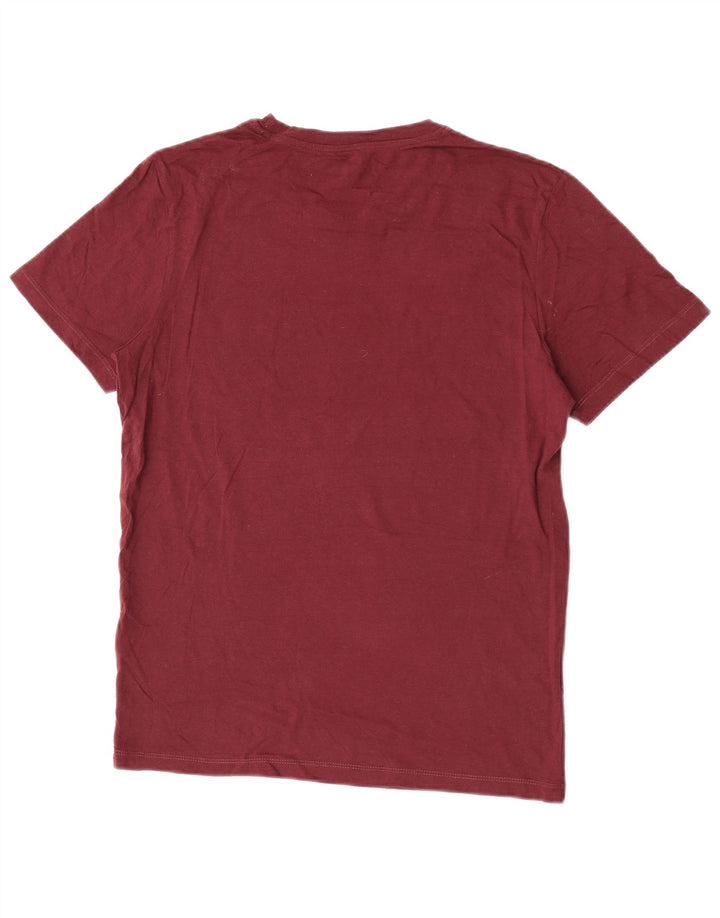 Jack & Jones Herre grafisk T-shirt Top Medium rødbrun bomuld