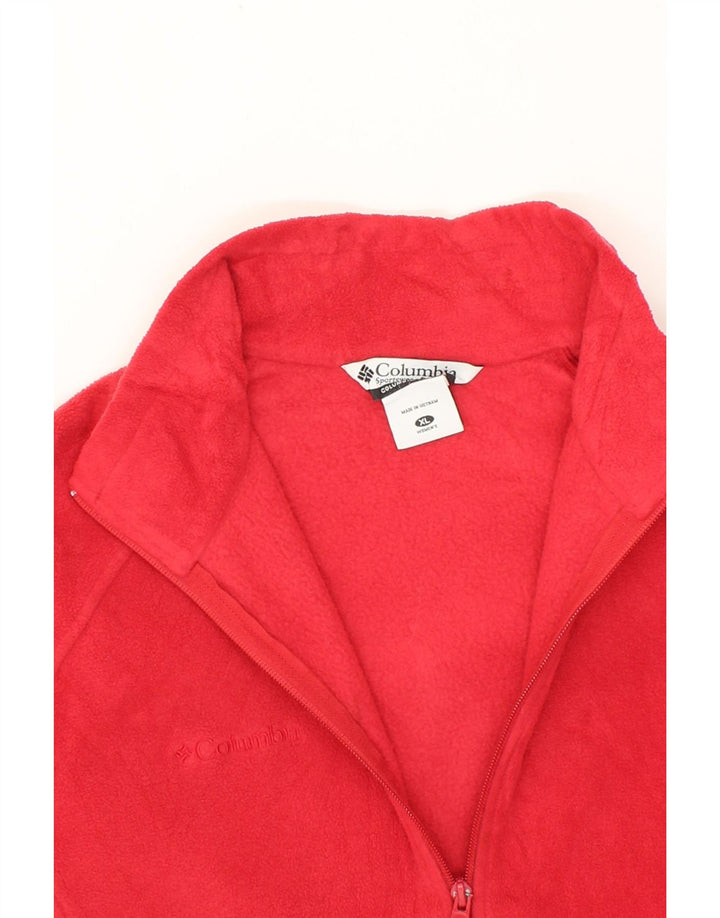 COLUMBIA Womens Fleece Jacket UK 18 XL Pink Polyester Vintage Columbia and Second-Hand Columbia from Messina Hembry 
