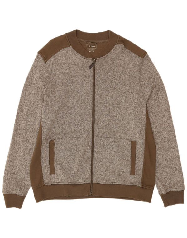 L.L.Bean Herre Traditional Fit træningsdragt Topjakke XL Grå Colourblock