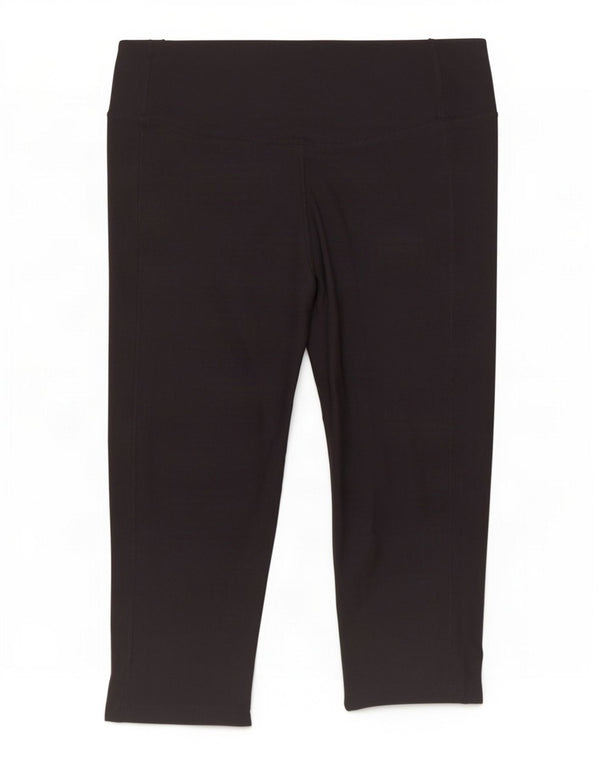 Nike Ženske Dri Fit Capri Leggings UK 14 Veliki crni poliester