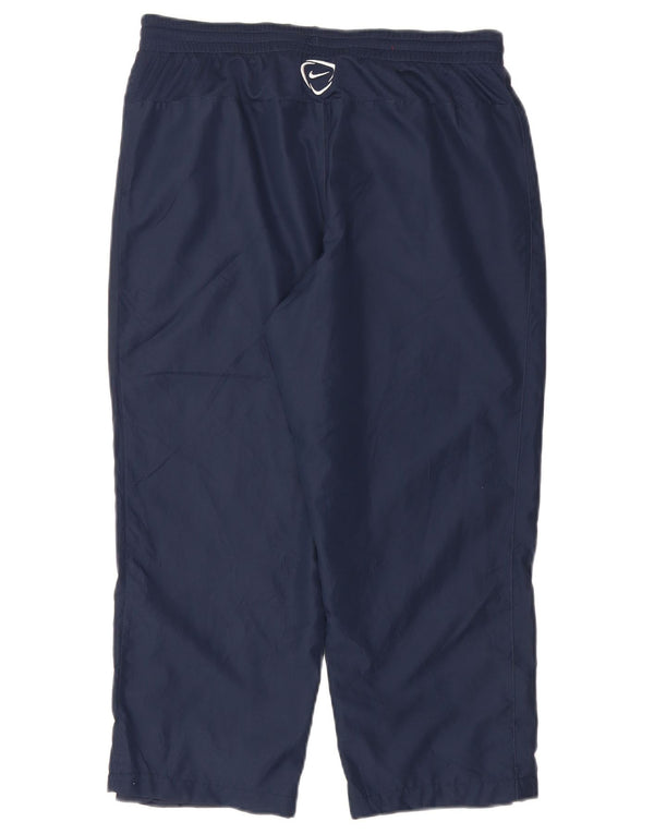 Nike Mens Dri Fit Capri Tracksuit Trousers Medium Navy Blue Polyester