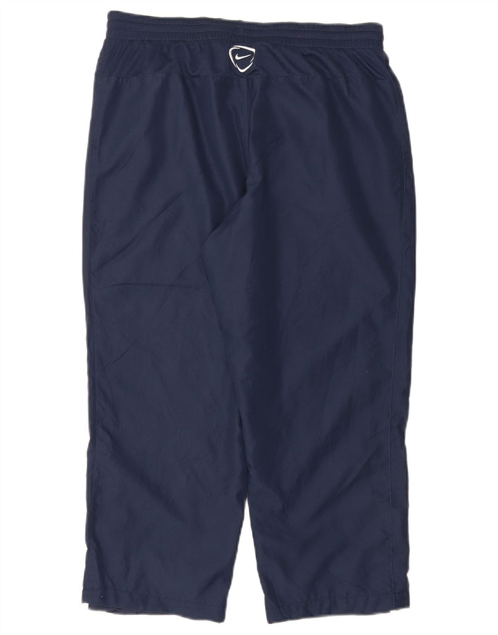 Nike Mens Dri Fit Capri Tracksuit Trousers Medium Navy Blue Polyester