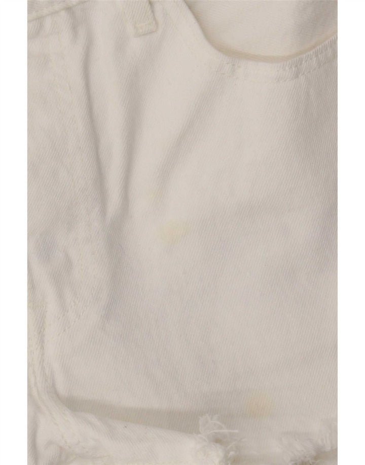 Levi's Womens 501 denimshorts W28 Medium White Bomuld