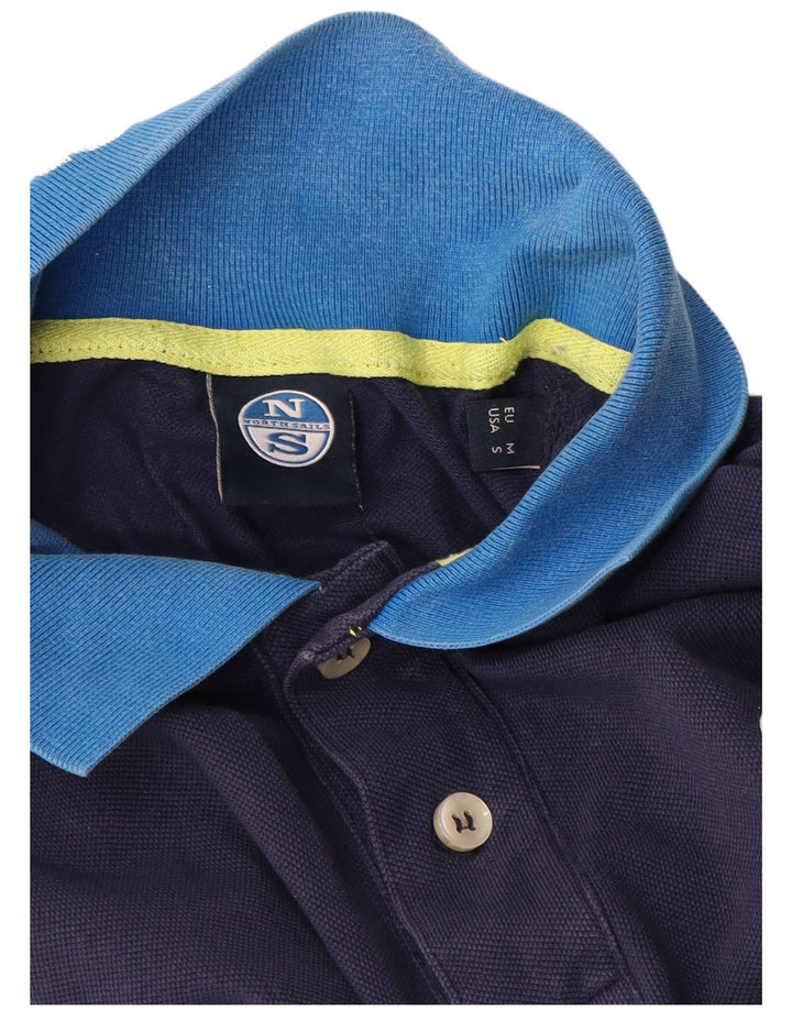 North Sails Mens Polo Shirt Small Navy Blue Colourblock