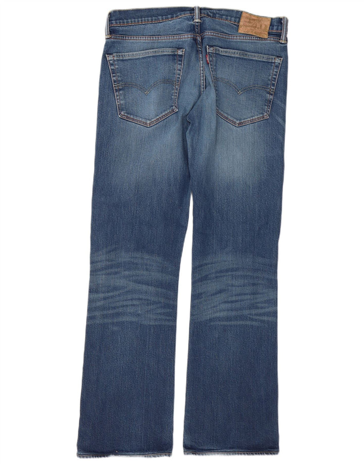 Levi's Mens 521 Bootcut Jeans W36 L32 Blue Cotton