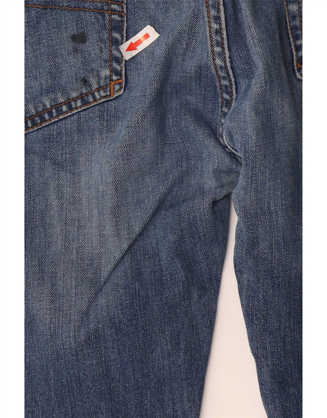 Armani Mens J45 Regular Straight Jeans W38 L34 Blue Cotton