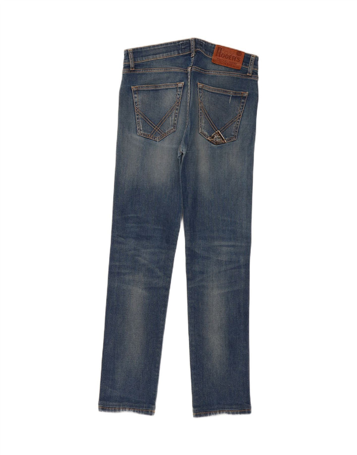 ROY ROGERS Womens Slim Jeans W31 L30 Blue Cotton