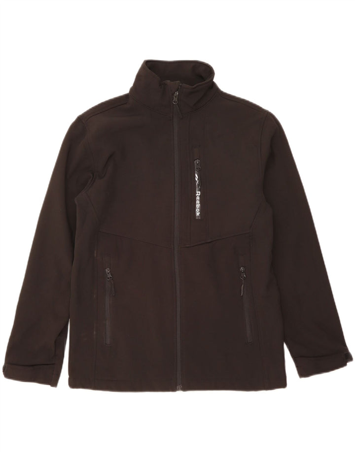 Reebok Jungen Windjacke, 14–15 Jahre, Größe L, Schwarz