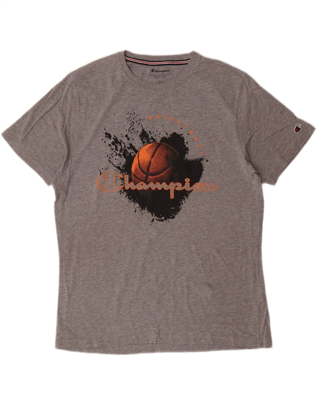 CHAMPION Mens Graphic T-Shirt Top Large Grey Cotton Vintage Champion and Second-Hand Champion from Messina Hembry 