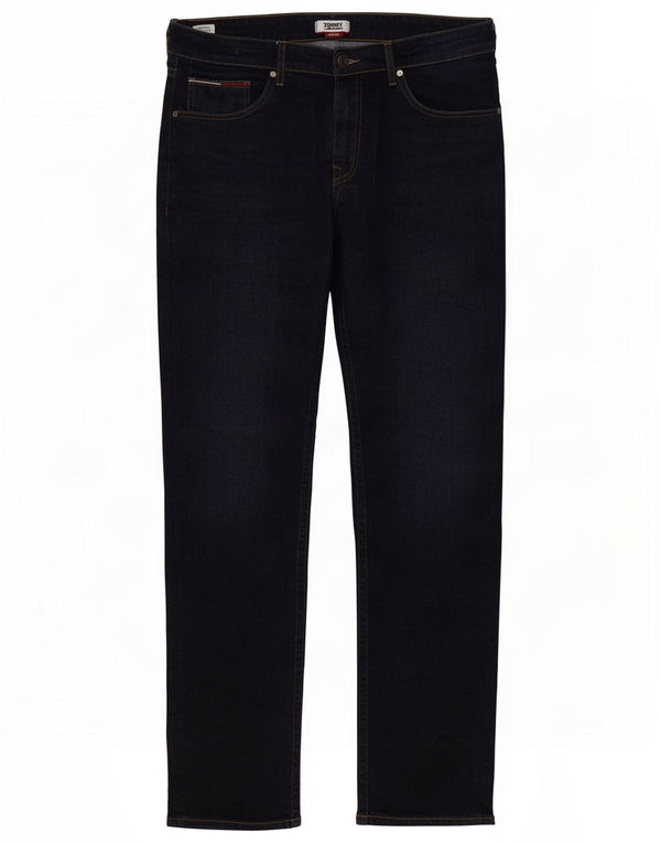 Tommy Hilfiger Mens Straight Jeans W34 L34 Navy Blue Cotton