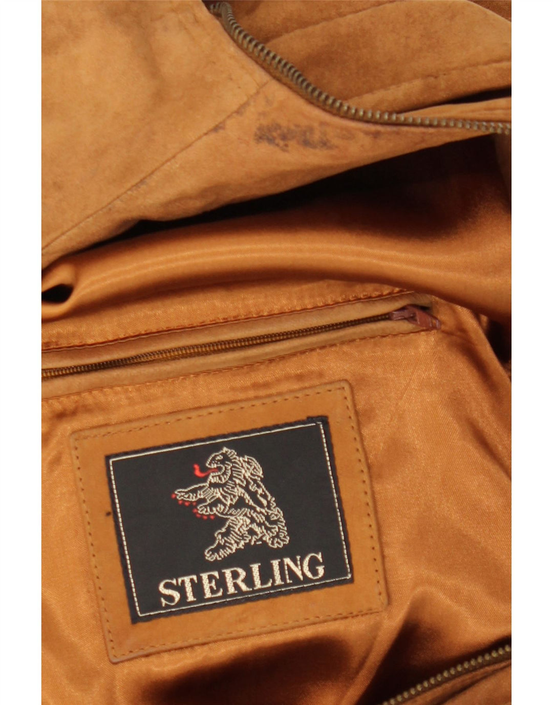 STERLING Mens Duffle Bomber Jacket UK 38 Medium Brown Vintage Sterling and Second-Hand Sterling from Messina Hembry 