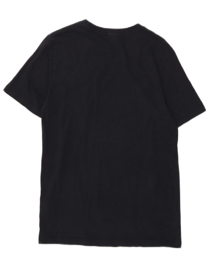 Reiss Mens T-Shirt Top Small Navy Blue Cotton