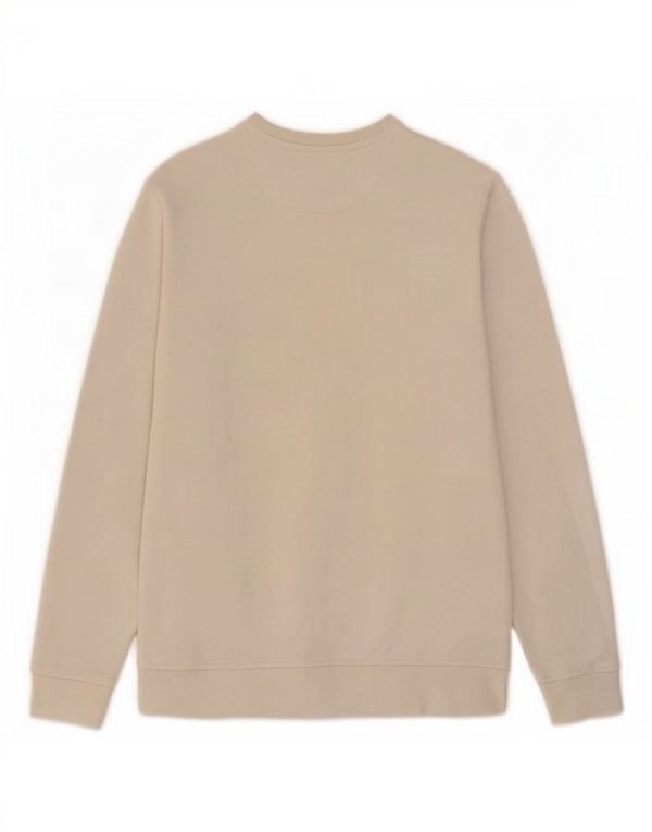 Lyle & Scott Mens Sweatshirt Jumper Medium Off White Cotton