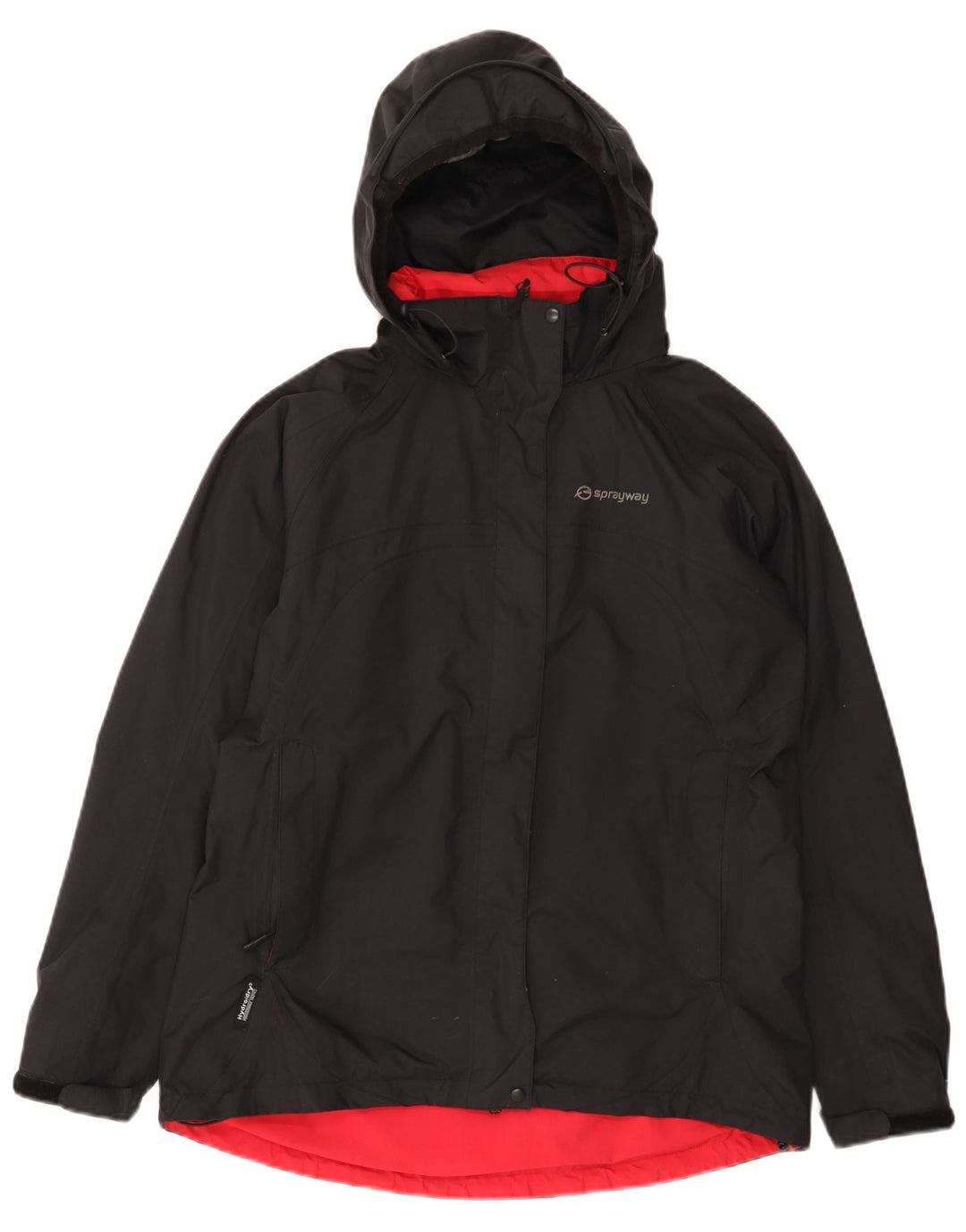 Sprayway Womens Hooded Rain Jacket UK 12 Medium  Black Polyamide