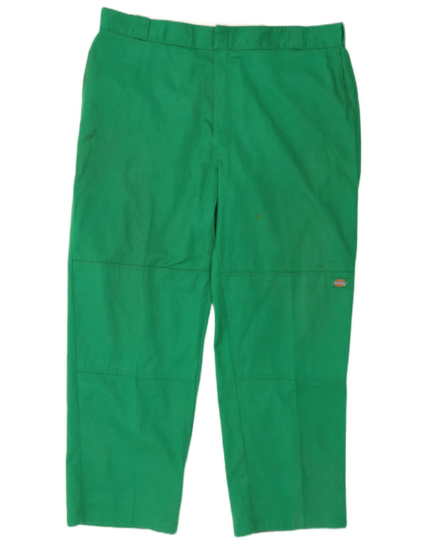 Dickies Mens Straight Cargo Trousers W44 L32 Green Polyester
