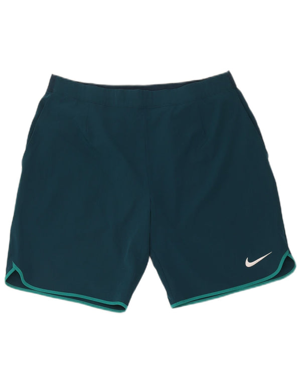 Pantaloncini sportivi Nike Dri Fit da uomo, grandi, in poliestere verde