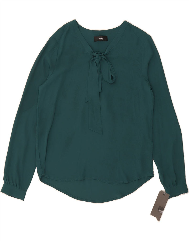 MOSSIMO Womens Long Sleeve Blouse Top UK 14 Medium Green Polyester Vintage Mossimo and Second-Hand Mossimo from Messina Hembry 