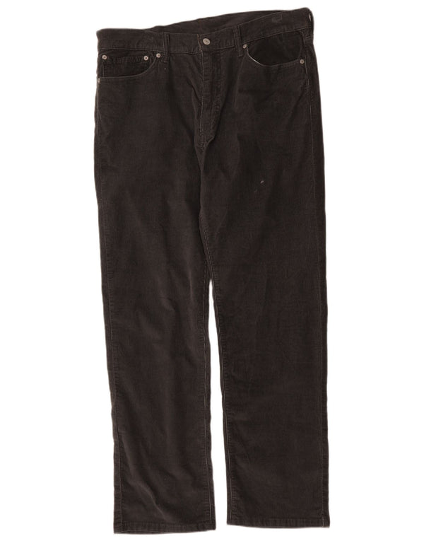 Levi's Mens 751 Straight Corduroy Παντελόνι W36 L32 Μαύρο βαμβακερό