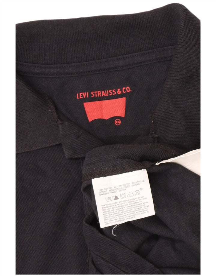 Levi's Mens Polo Shirt 2XL Black Cotton