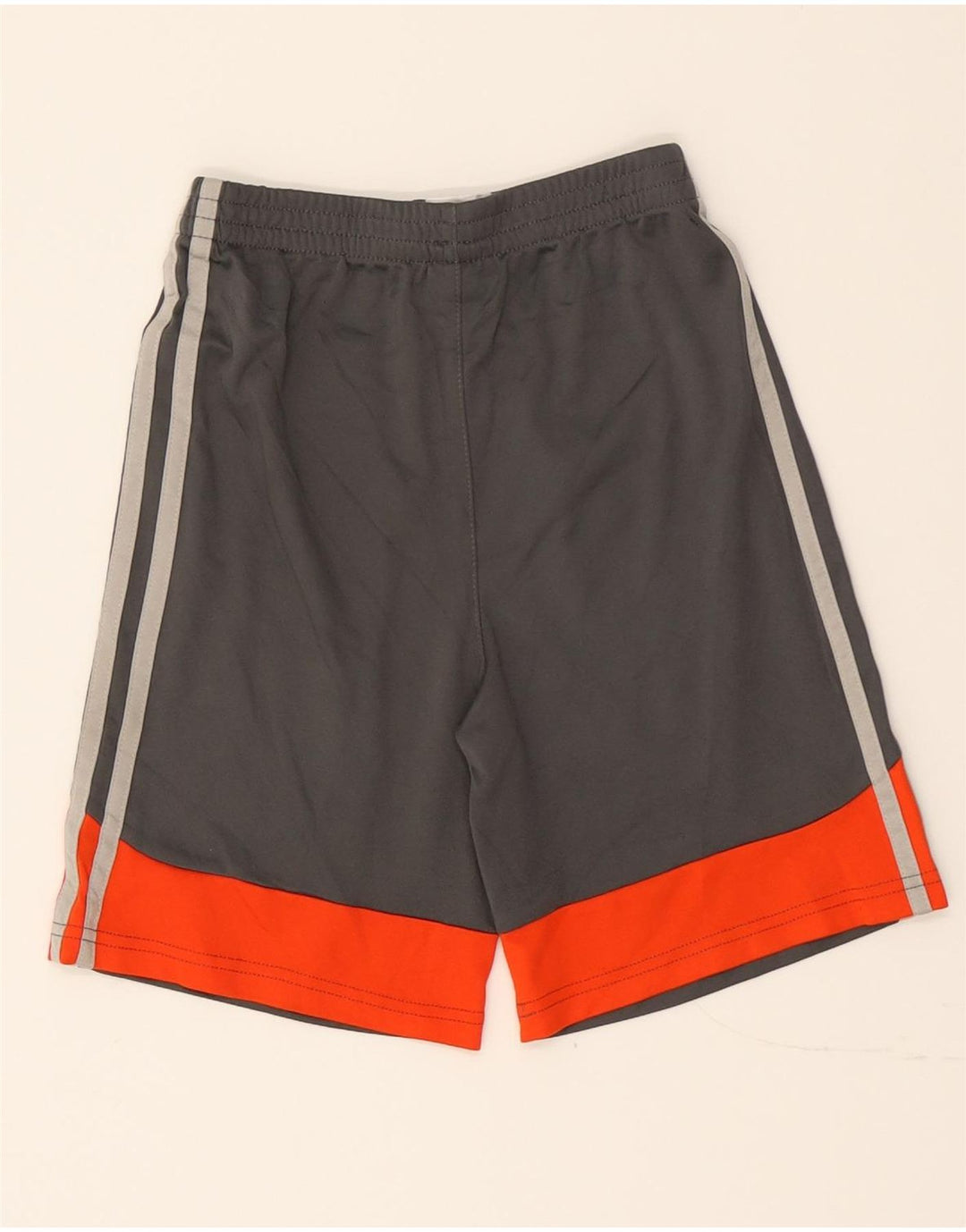 ADIDAS Boys Sport Shorts 6-7 Years  Grey Colourblock Polyester Vintage Adidas and Second-Hand Adidas from Messina Hembry 