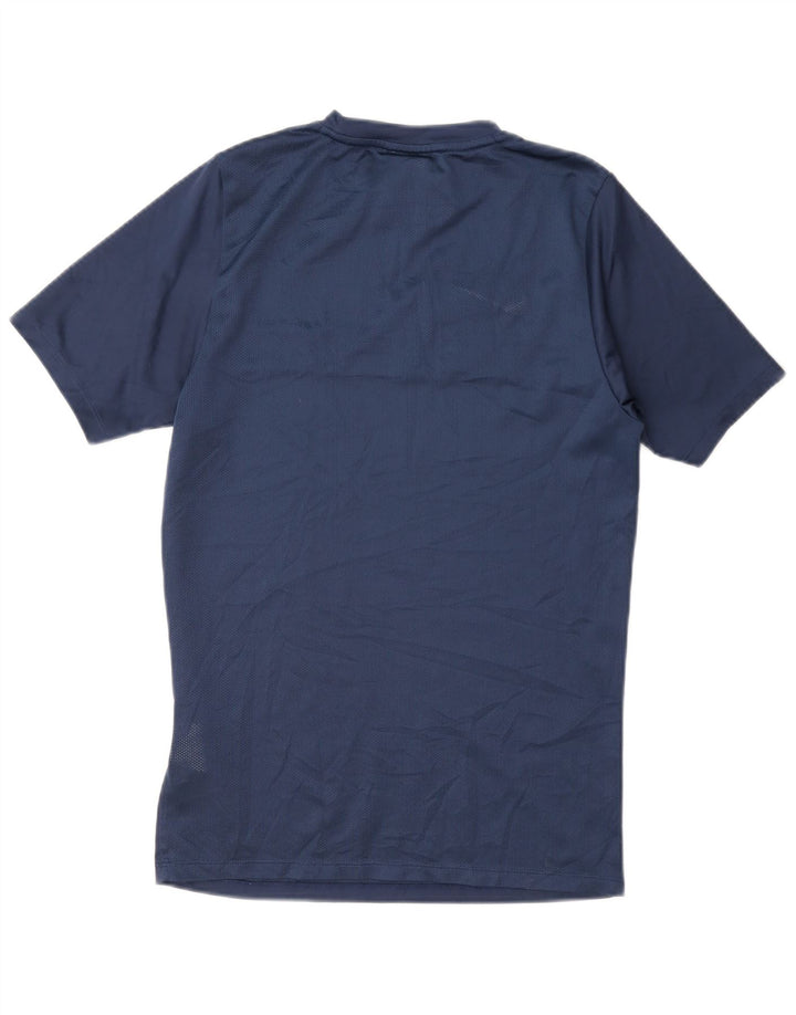 Nike Mens Dri Fit T-Shirt Top Small Navy Blue Colourblock Polyester
