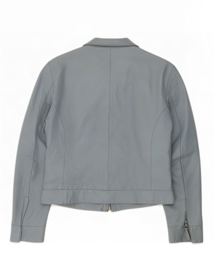 XETRA Chaqueta de cuero para mujer UK 10 Small Blue