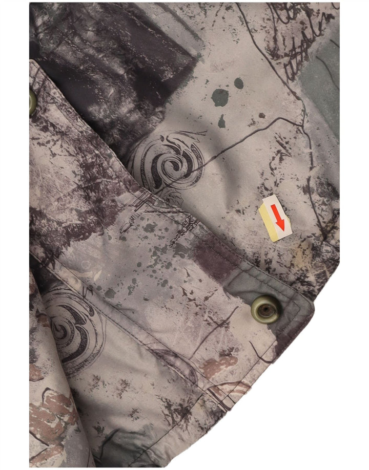 FUCHS & SCHMITT Womens Loose Fit Rain Jacket UK 16 Large  Grey Patchwork