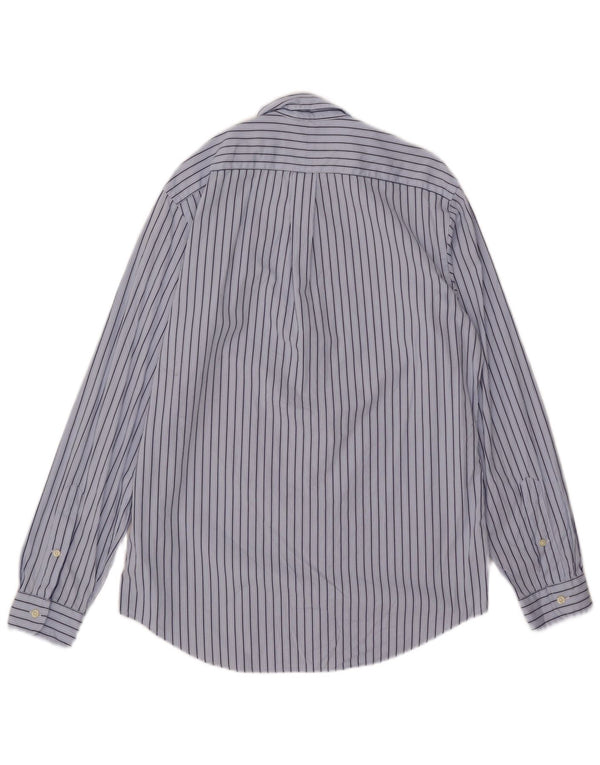 Polo Ralph Lauren Camicia da uomo in cotone a righe blu medio