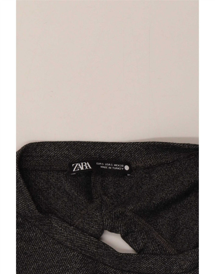 Zara Chemisier surdimensionné à manches longues pour femme UK 10 Petit Gris