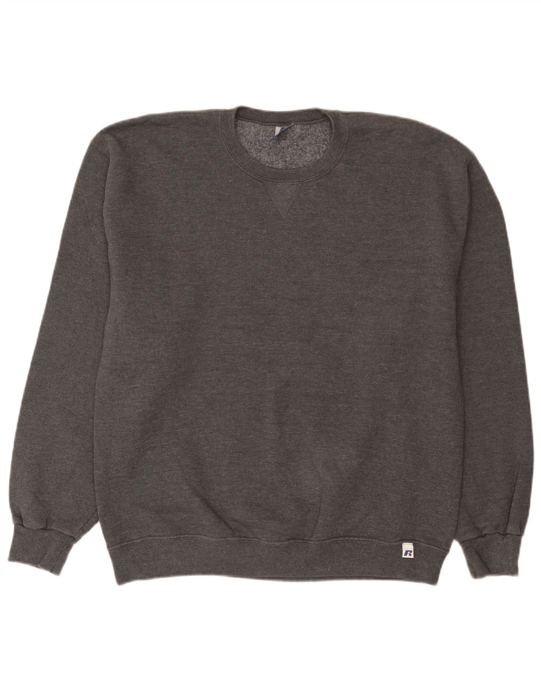 Russell Athletic Mens Sweatshirt Jumper Large Grey Polyester