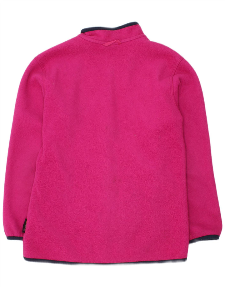 Jack Wolfskin Girls Fleece Jacket 9-10 Years Pink Polyester