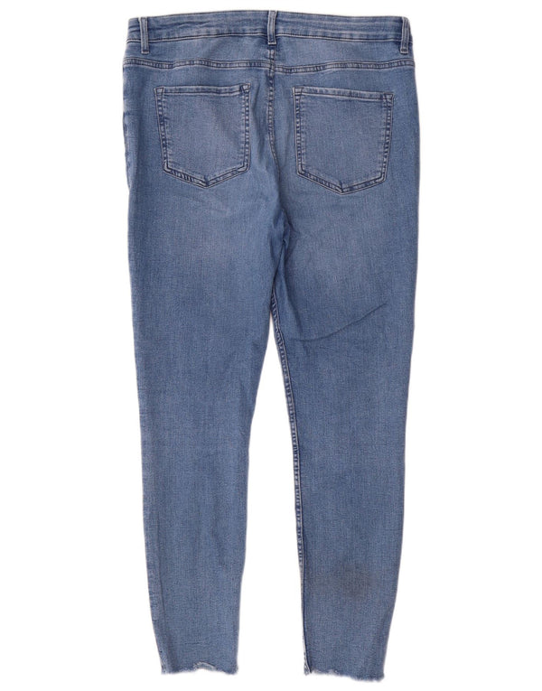 Marks & Spencer Womens The Ivy Skinny Jeans UK 16 Large W36 L29 Blue Cotton