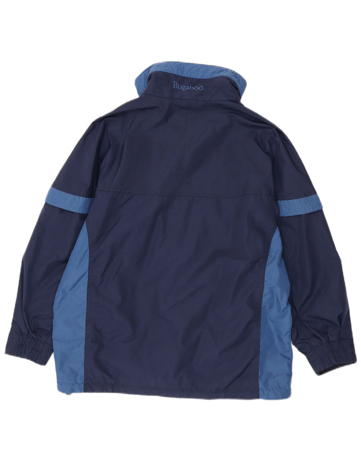 Женская лыжная куртка Columbia Oversized UK 10, маленькая, темно-синяя, с цветными блоками