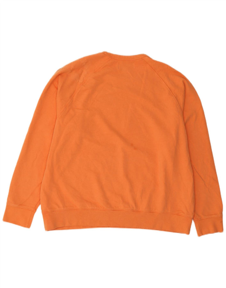 Marks & Spencer Mens Sweatshirt Jumper Large Orange Cotton