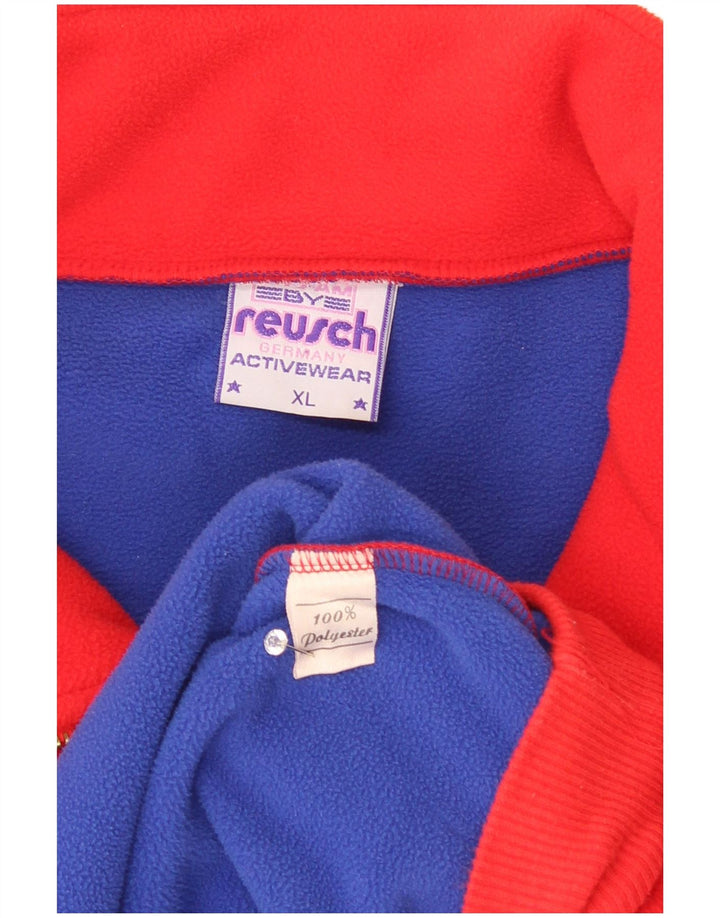 Reusch Fleece Jumper med lynlås til mænd XL Rød Polyester