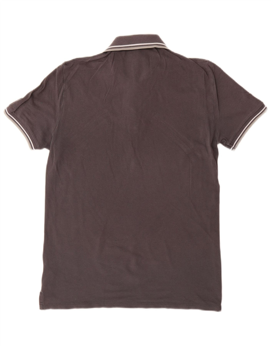 PEUTEREY Mens Polo Shirt Medium Grey Cotton