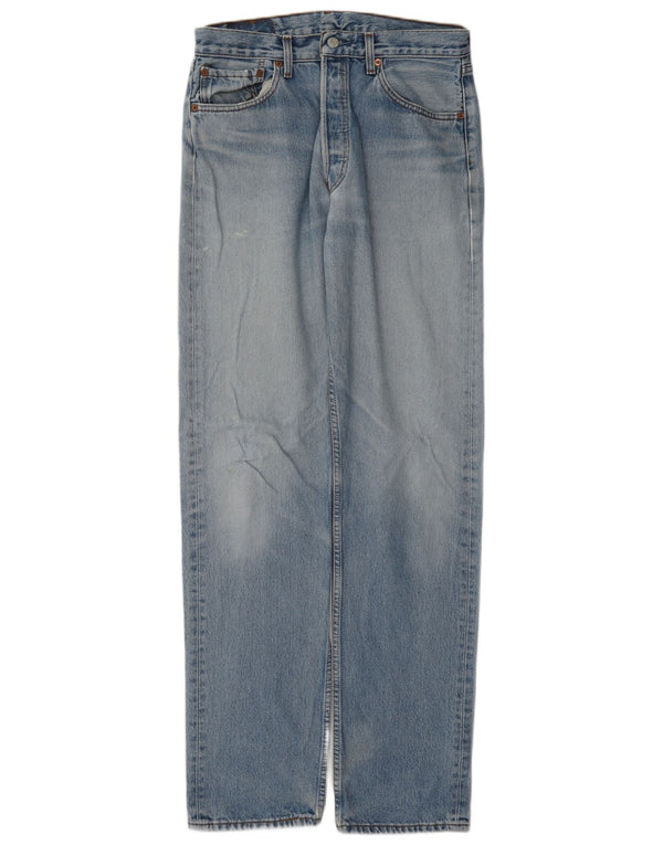 Levi's Mens 501 Straight Jeans W33 L36 Blue Cotton
