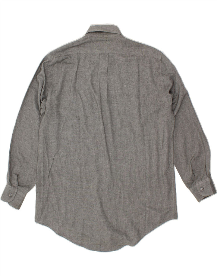 TRUSSARDI Mens Shirt Medium Grey Acrylic Vintage Trussardi and Second-Hand Trussardi from Messina Hembry 