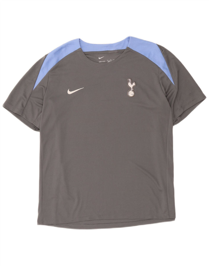 Nike Mens Dri Fit T-Shirt Top XL Grey Colourblock Polyester