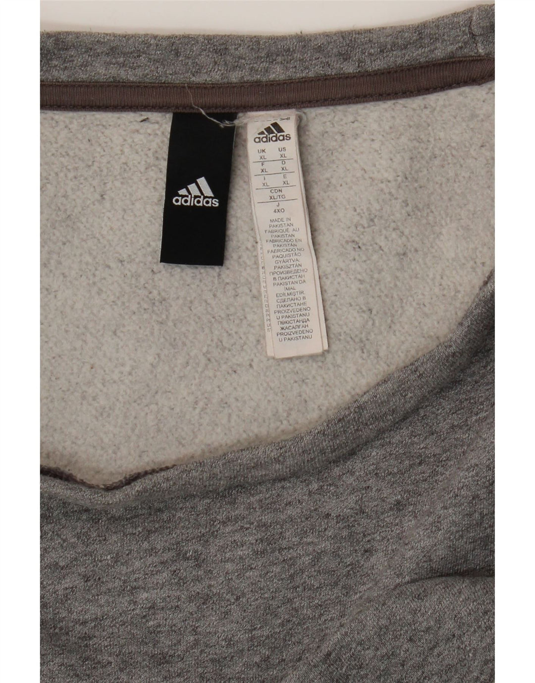 Adidas Mens Sweatshirt Jumper XL Grey Cotton
